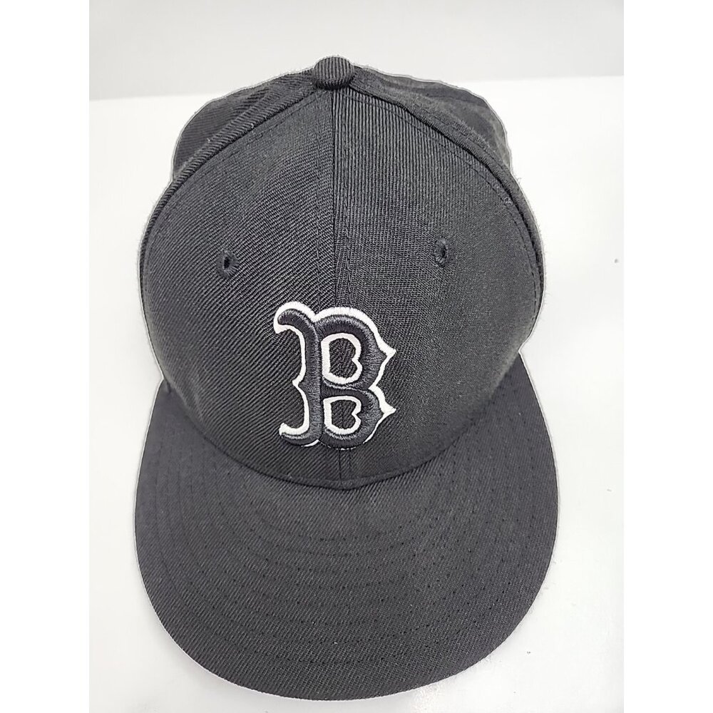 New Era 59Fifty‎ Boston Red Sox Men's Black Baseball Cap Size 7 1/8